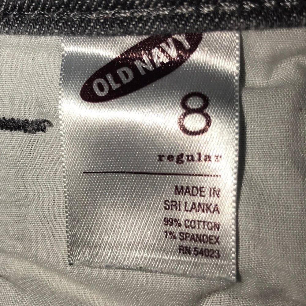 Size 8 Regular Grey Old Navy Sweetheart Jeans - Picture 5 of 9